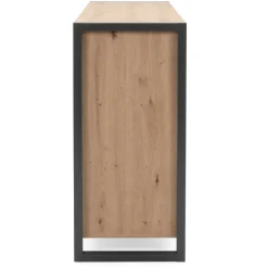 Sideboard Damon 120cm mit 2 Türen und 3 Schubladen - Eiche Dekor/anthrazit