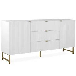 Sideboard Edith-weiß/gold