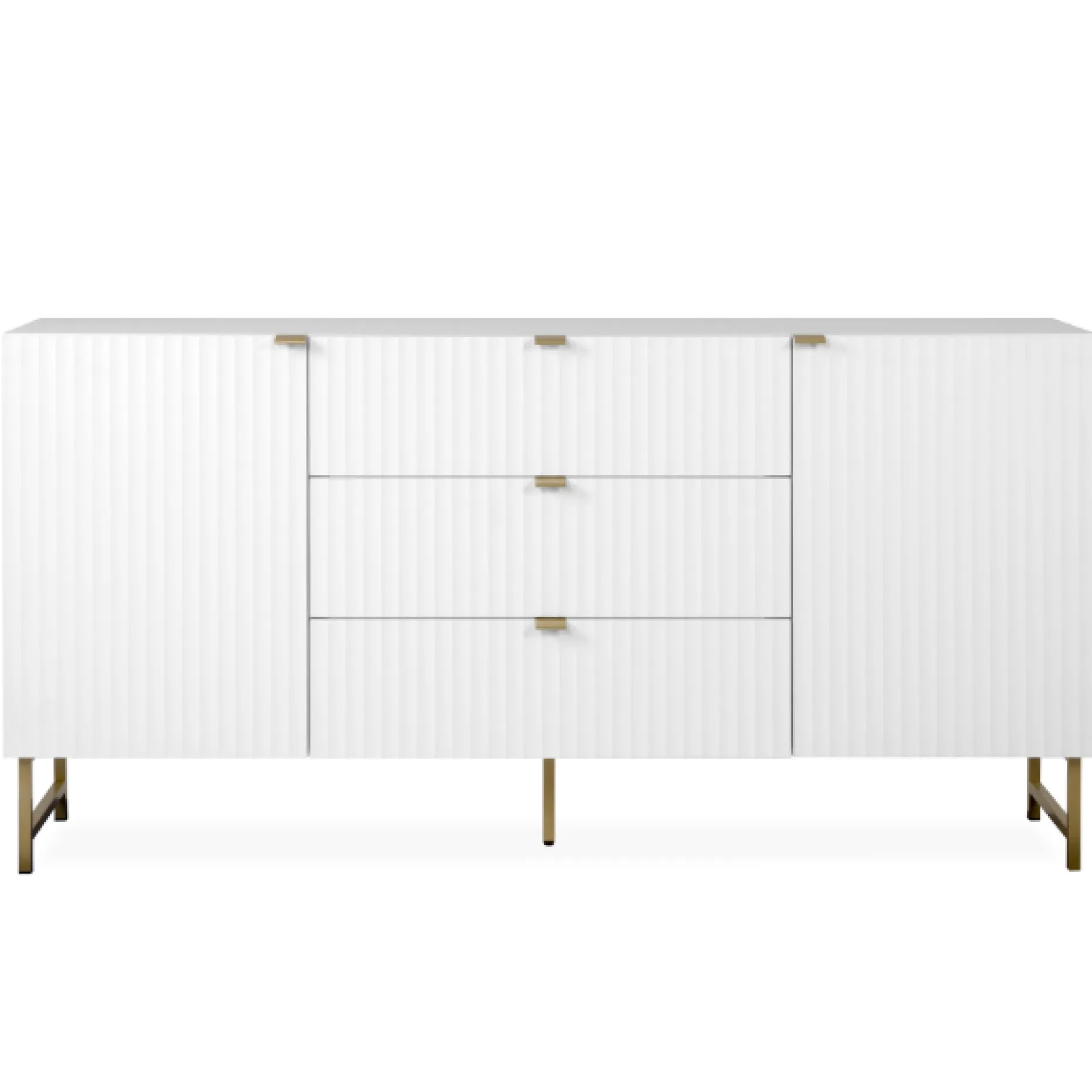 Sideboard Edith-weiß/gold