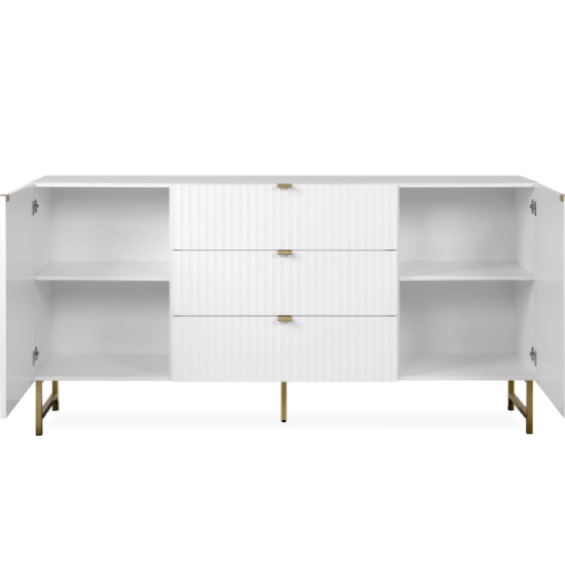 Sideboard Edith-weiß/gold