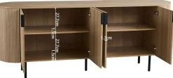 Sideboard Lagos - 200x45x80cm - 4 Türen - Eiche Dekor