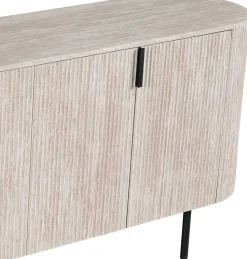 Sideboard Lagos - 200x45x80cm - 4 Türen - Travertin