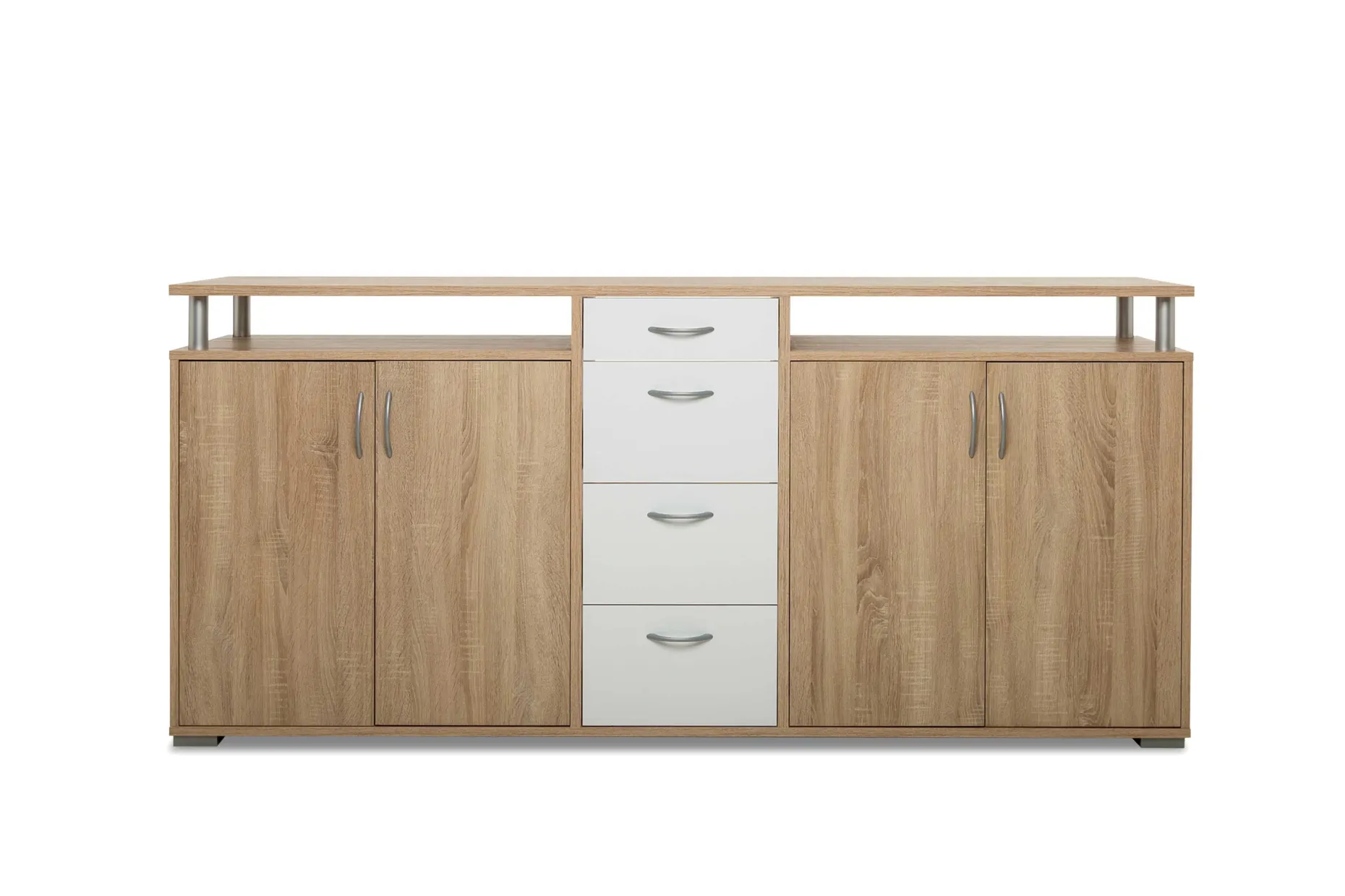 Sideboard Maximo 208cm - sonoma Eiche/weiß