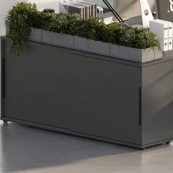 Sideboard mit Schiebetüren Tomori | 160 x 40 x 74 cm | Anthrazit