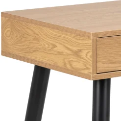 Emob Sideboard/Schreibtisch Jupiter 110 cm 3 Schubladen - Wildeiche/schwarz