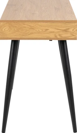 Emob Sideboard/Schreibtisch Jupiter 110 cm 3 Schubladen - Wildeiche/schwarz