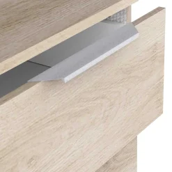 Sideboard Spectre - 119x37x78cm - 3 Türen und 2 Schubladen - Eichendekor