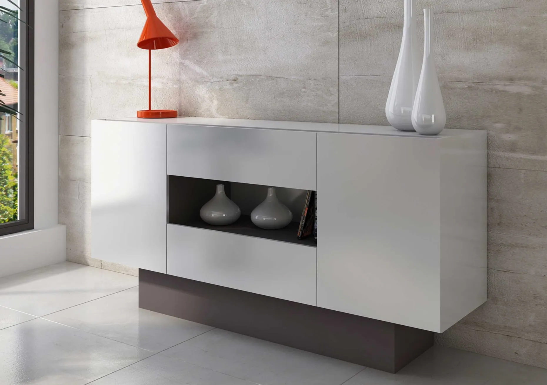 Sideboard / TV-Schrank Ivo - weiß