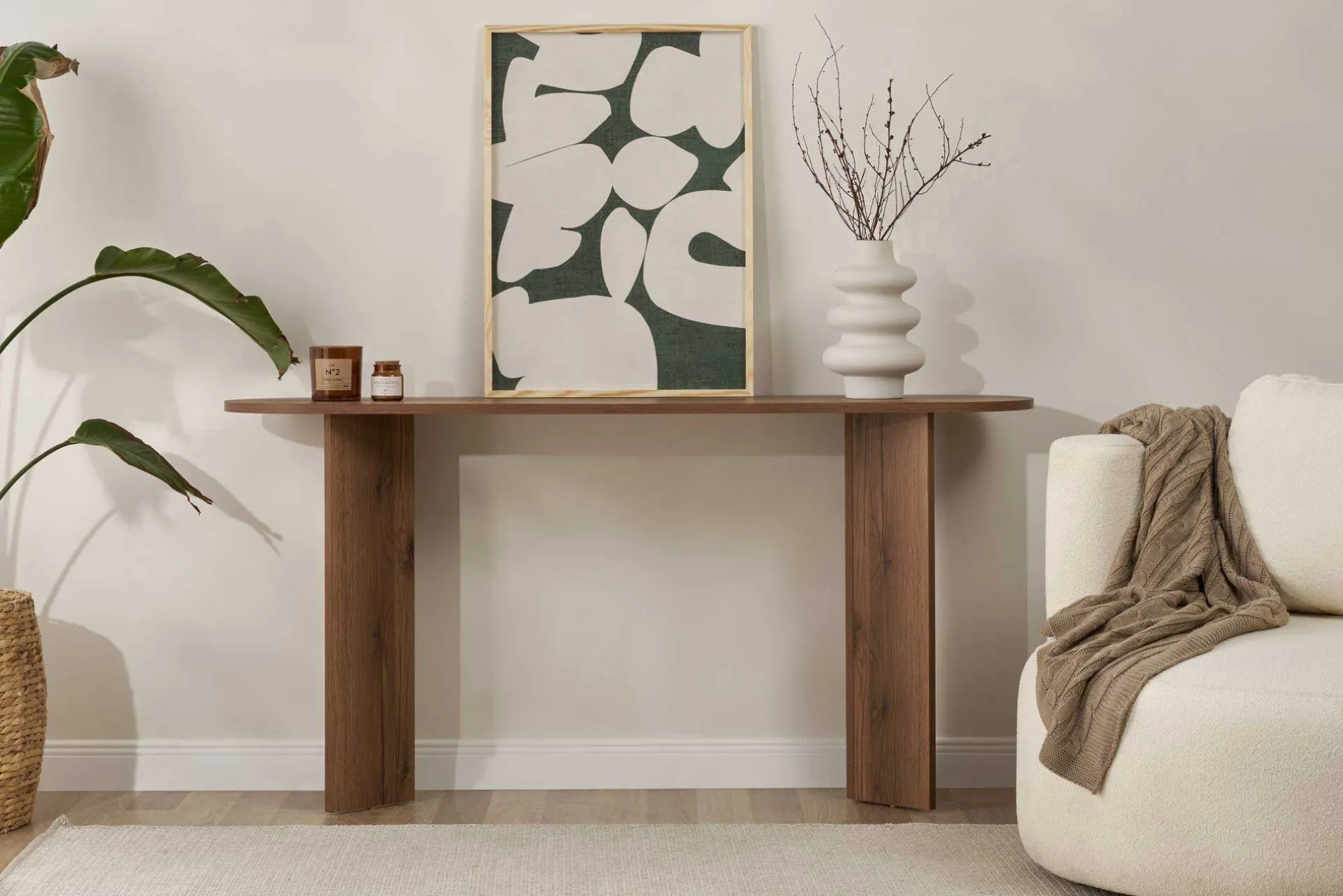 Emob Sira Sideboard | 100 % MELAMIN | Walnuss