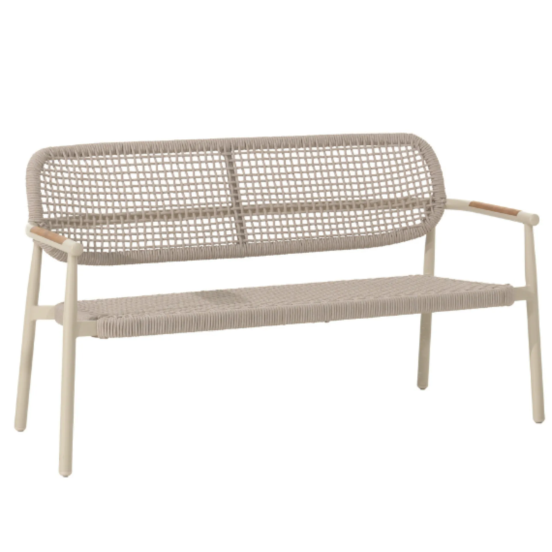 Gescova 2-Sitzer Gartenbank Midleton - Aluminium sand - 143x69x80cm