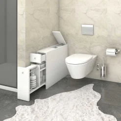 Smart Badezimmerschrank | 100 % MELAMIN | Weiß