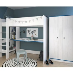 Kinder Parisot Smoozy Kinderzimmer-Set | Hochbett und Kleiderschrank |