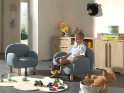 Kinder Vipack Sofa-Set für Kinder Rocky - er Bouclé-Stoff