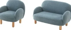 Kinder Vipack Sofa-Set für Kinder Rocky - er Bouclé-Stoff