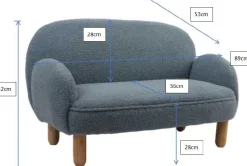 Kinder Vipack Sofa-Set für Kinder Rocky - er Bouclé-Stoff