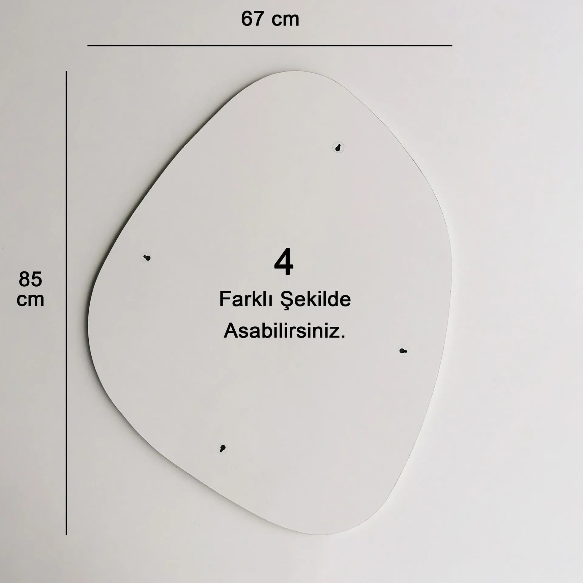 Emob Soho Spiegel | 100 % MDF | Weiß