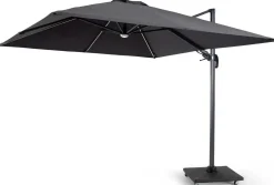 Gescova Sonnenschirm Balbao - 300x300 cm - Aluminium anthrazit - Polyester grau
