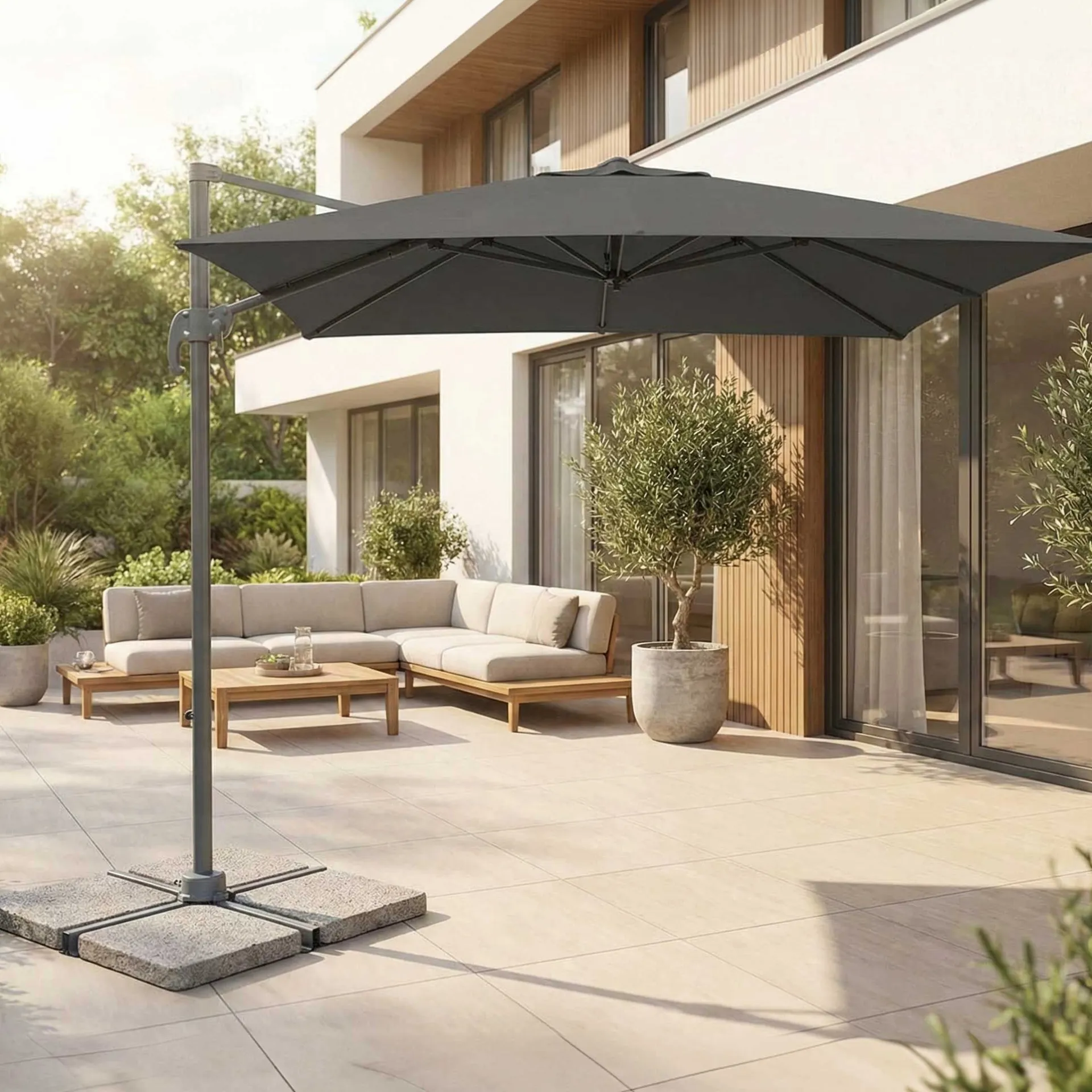 Gescova Sonnenschirm Cleveland 250x250 Aluminium