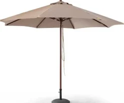 Gescova Sonnenschirm Joplin teak - Ø350cm - - robustes Olefin