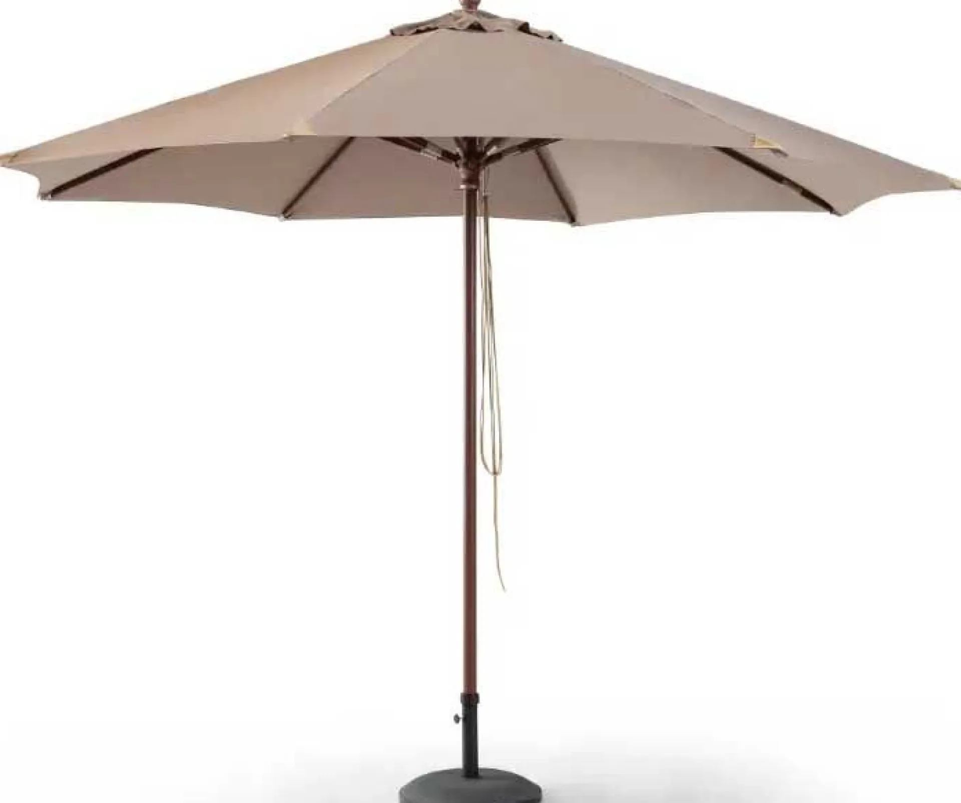 Gescova Sonnenschirm Joplin teak - Ø350cm - - robustes Olefin