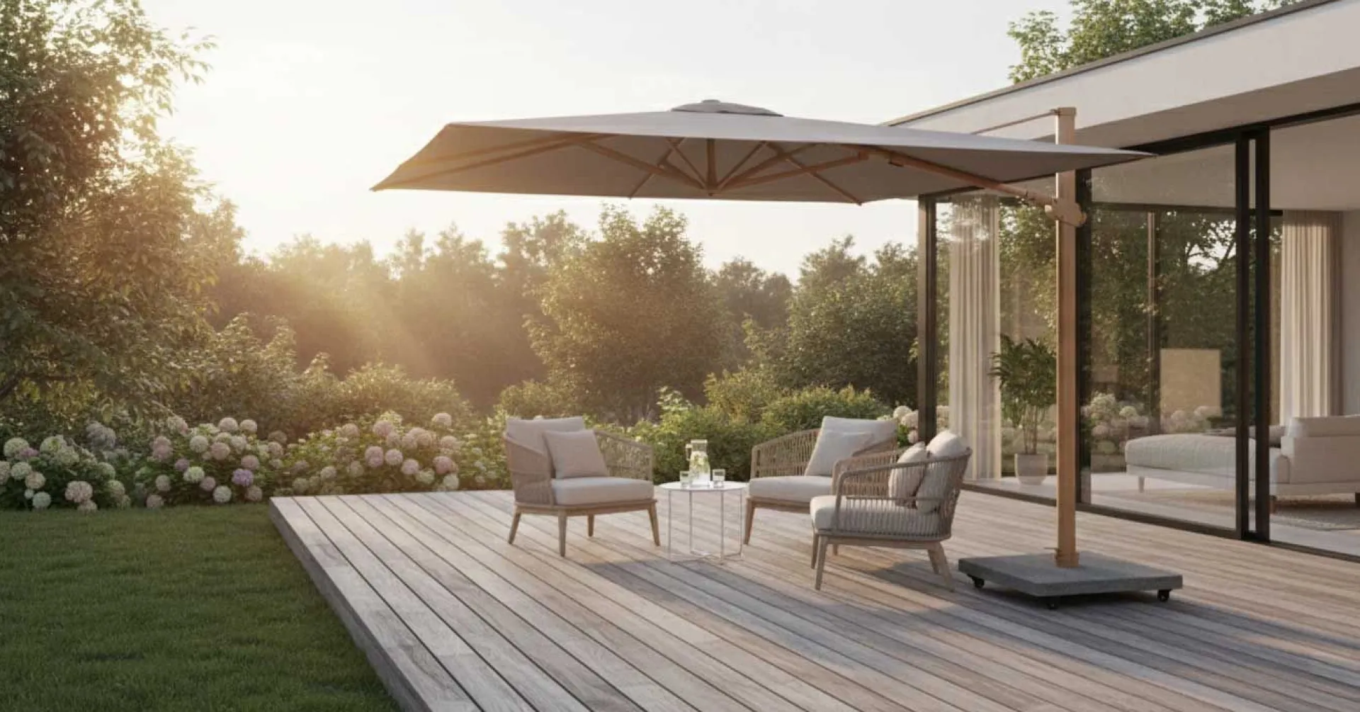 Gescova Sonnenschirm Portland 300x300 cm Aluminium Olefin