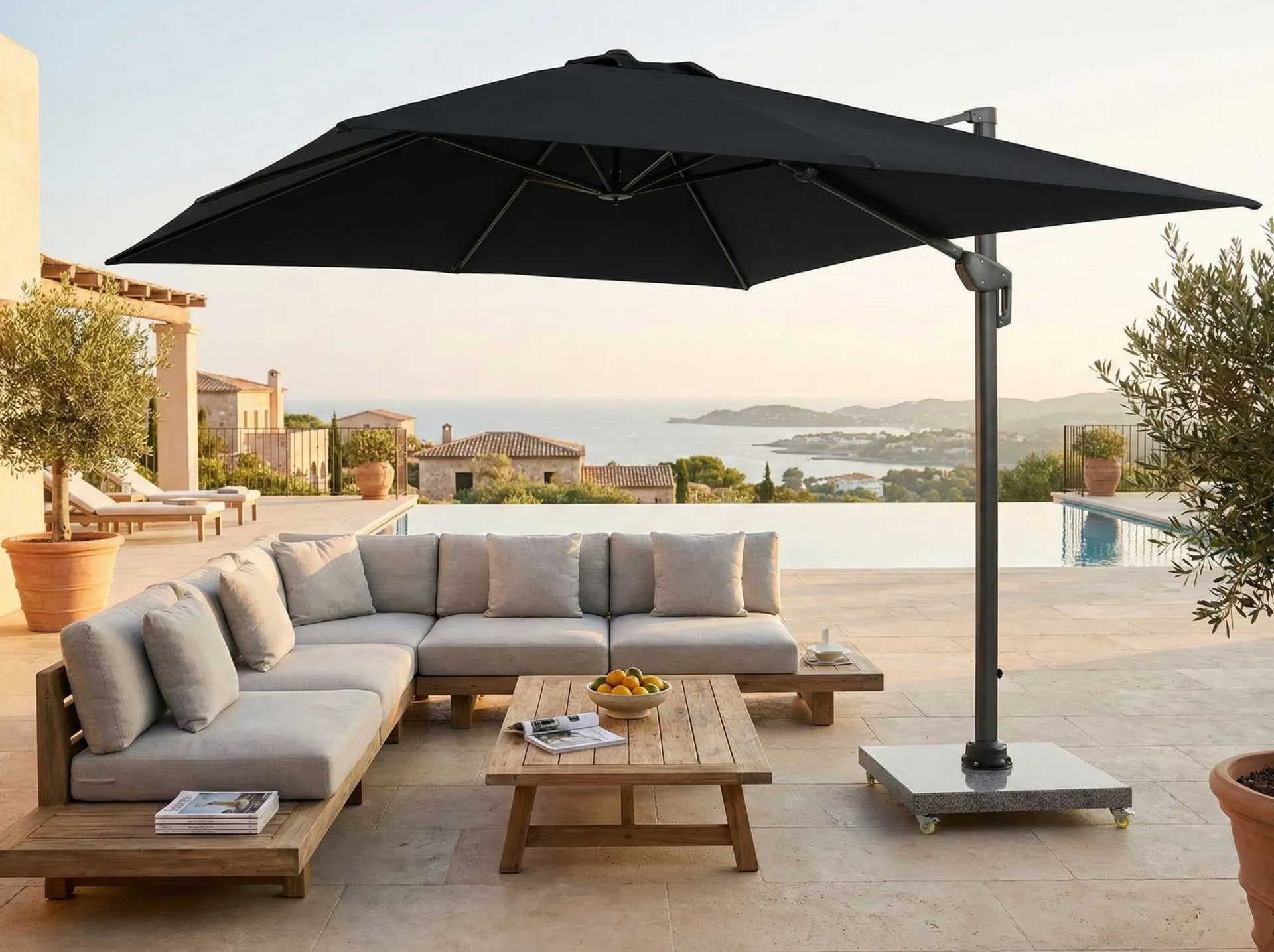 Gescova Sonnenschirm Tampa - Aluminiumgestell - 300 x 400 cm -