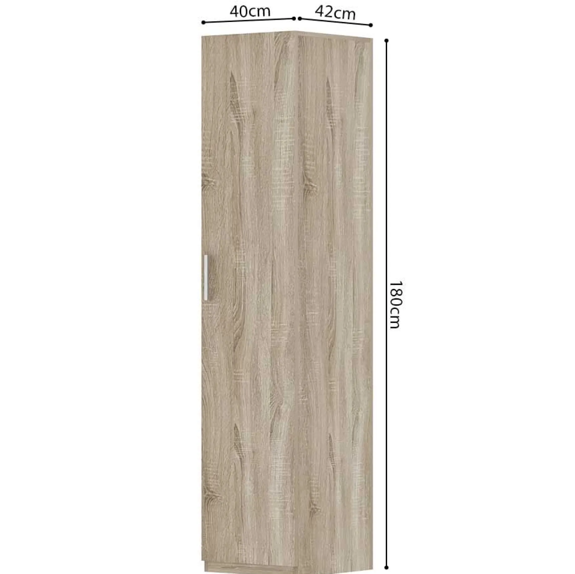 Sonoma Lagerschrank Mike | 1-türig | 180x40x42cm