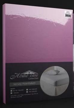Spannbettlaken Jersey rosa 80/90/100x200cm