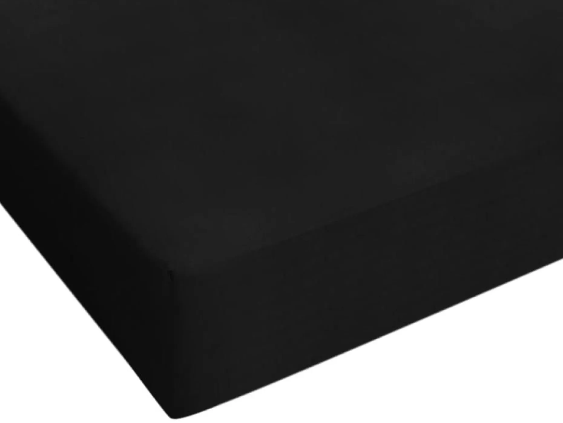 Spannbettlaken Jersey schwarz 80/90/100x200cm