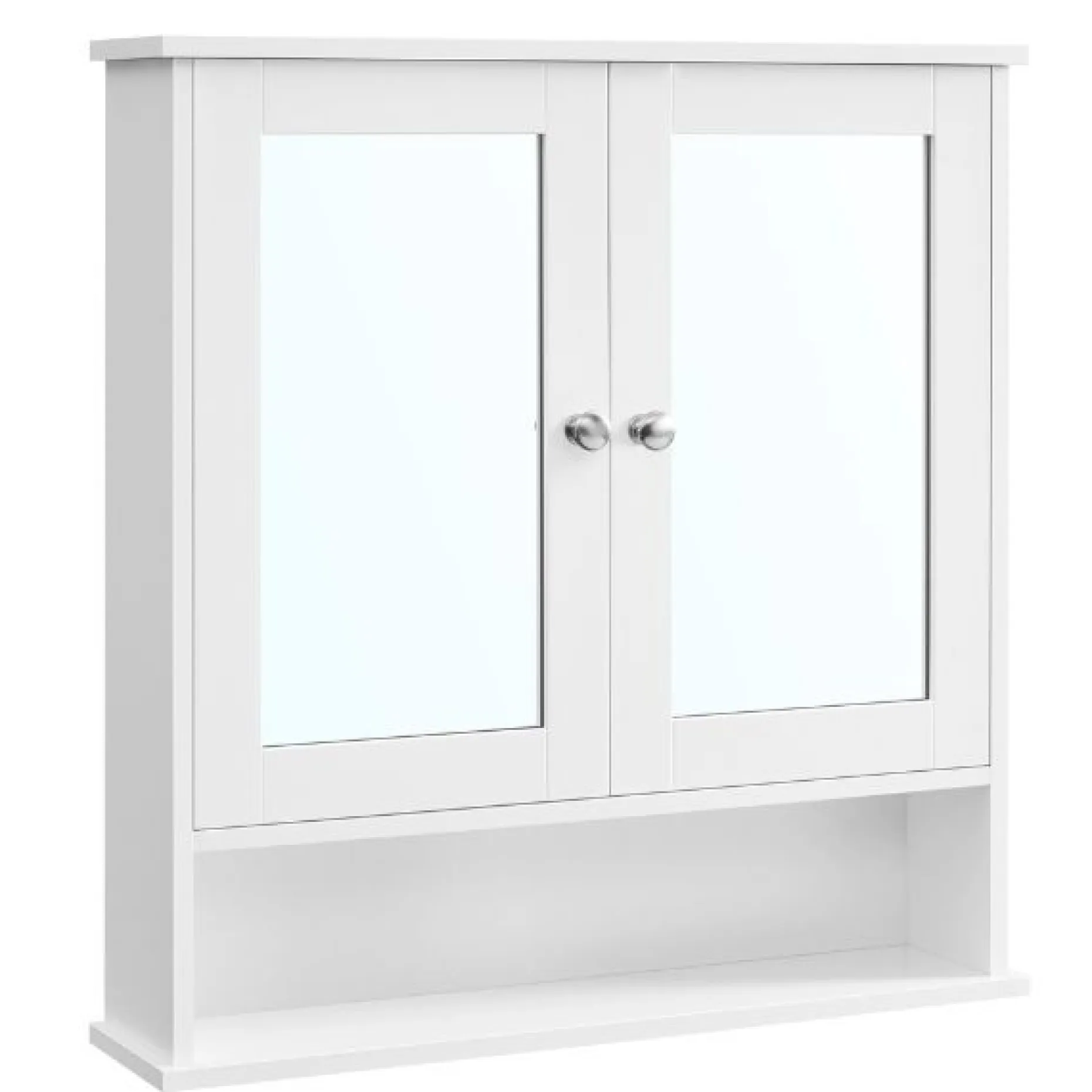 Spiegelschrank Barkley | 56,5 x 13 x 58,5 cm | Weiß
