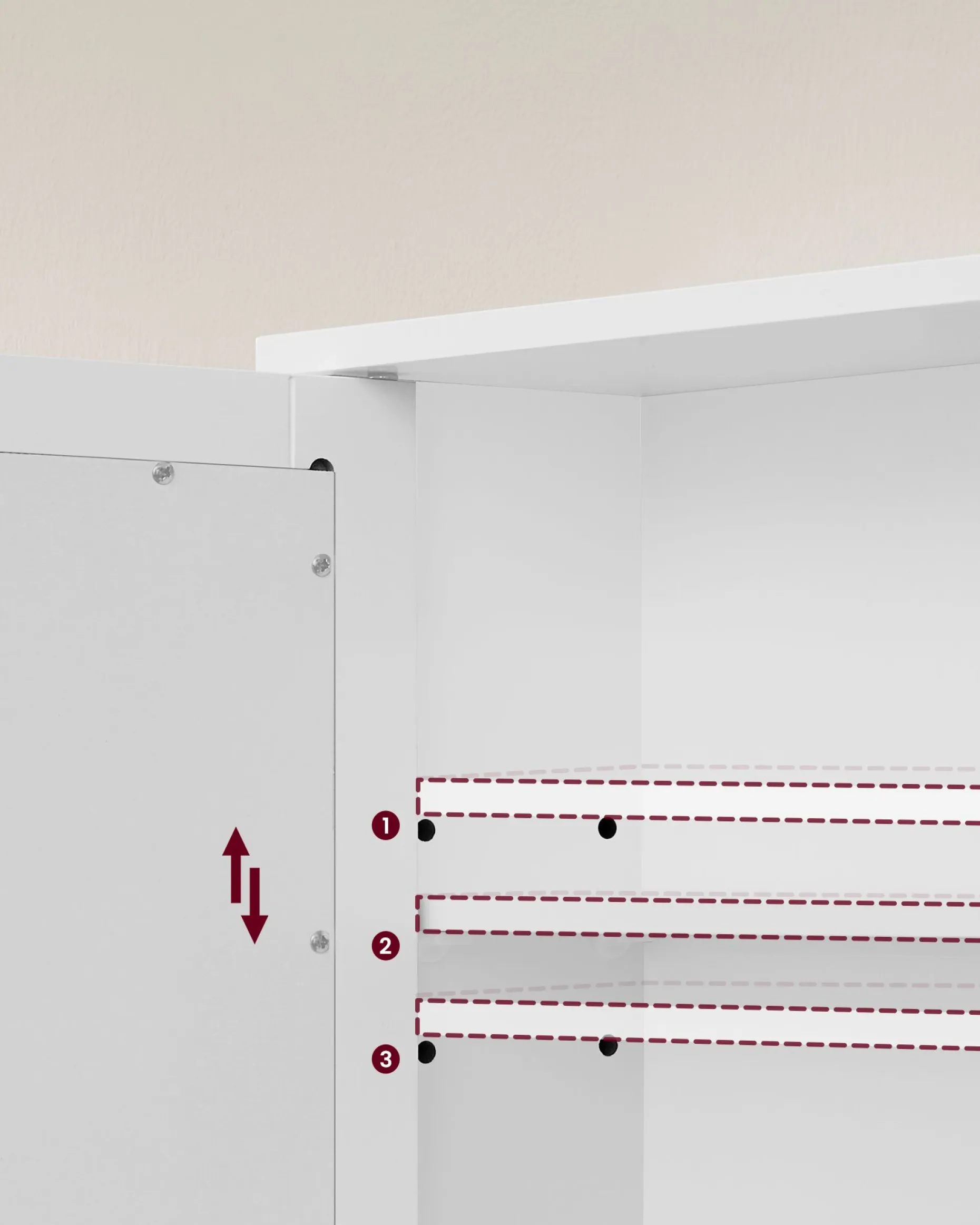 Spiegelschrank Barkley | 56,5 x 13 x 58,5 cm | Weiß