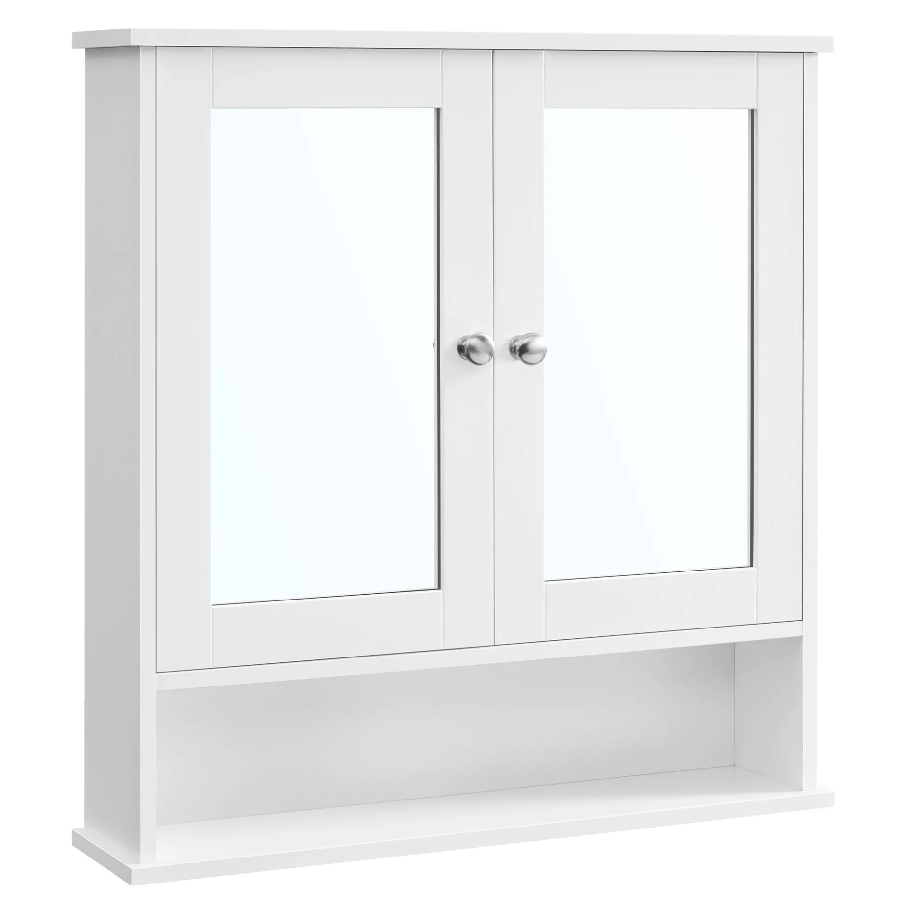 Spiegelschrank Barkley | 56,5 x 13 x 58,5 cm | Weiß