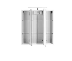 Spiegelschrank Bobbi 60cm Modell 2 3 Türen und led Beleuchtung - weiß