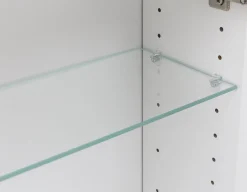 Spiegelschrank Bobbi 120cm Modell 2 3 Türen und led Beleuchtung - weiß