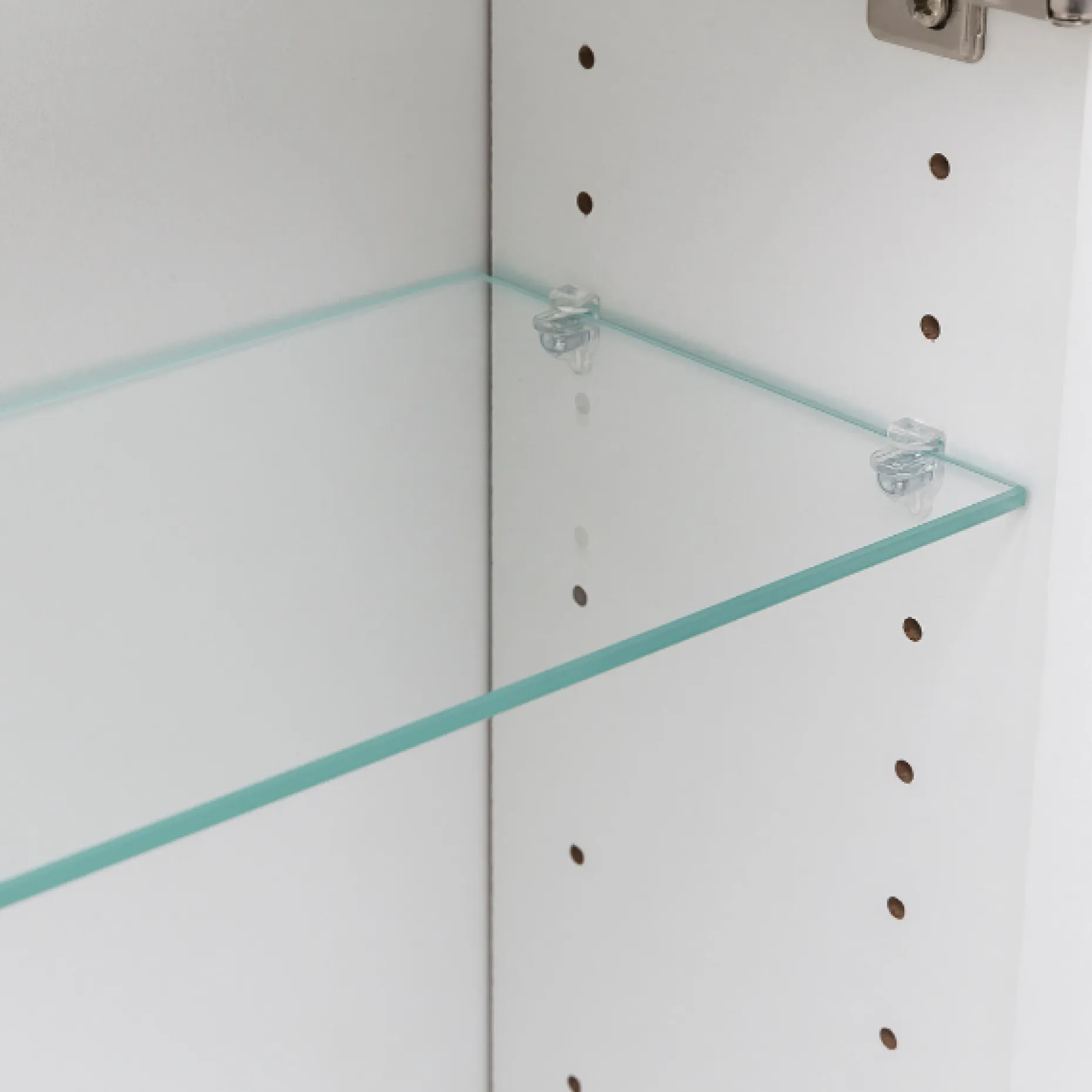 Spiegelschrank Bobbi 120cm Modell 2 3 Türen und led Beleuchtung - Eiche