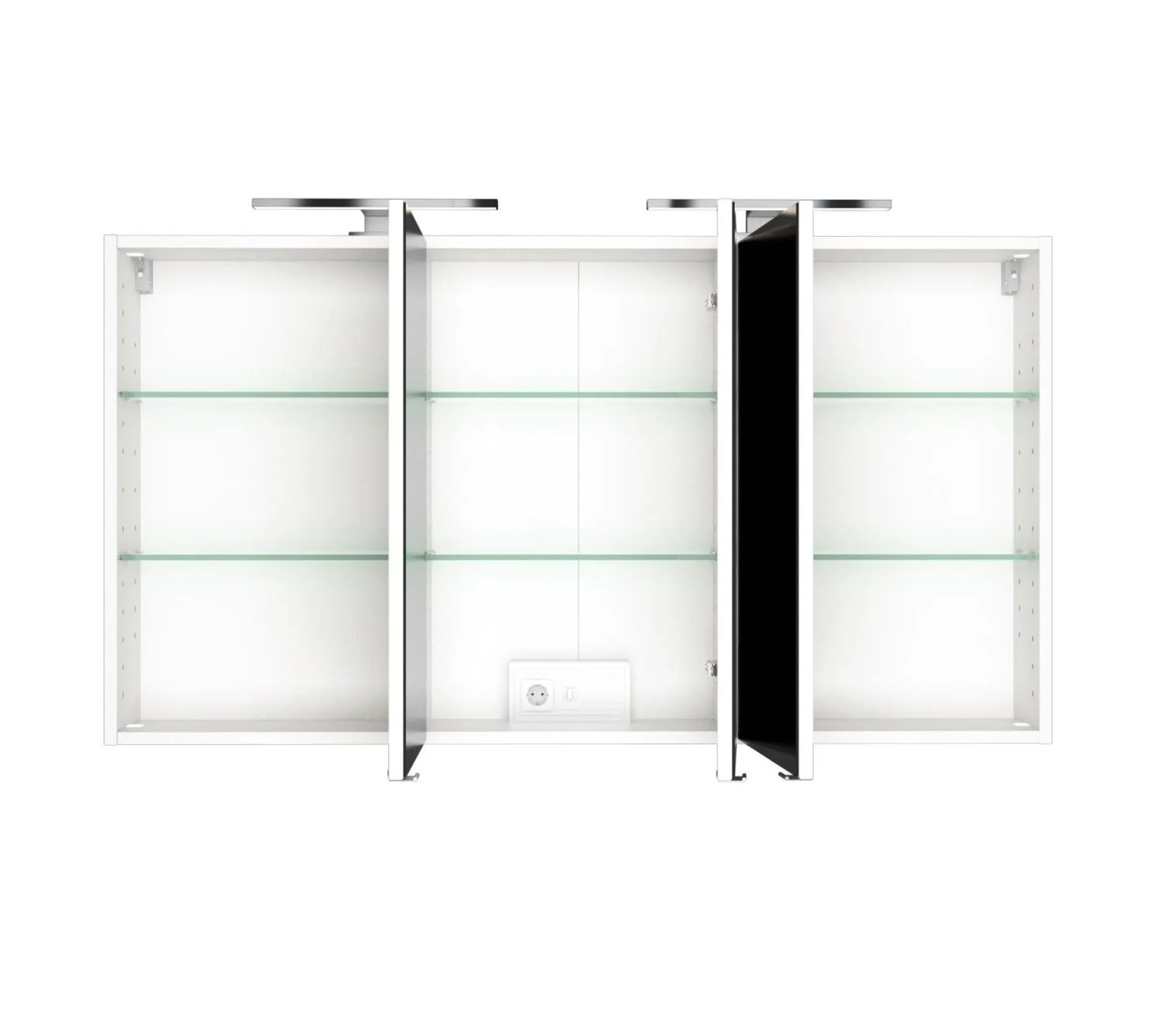 Spiegelschrank Brama 120cm 3 Türen - weiß