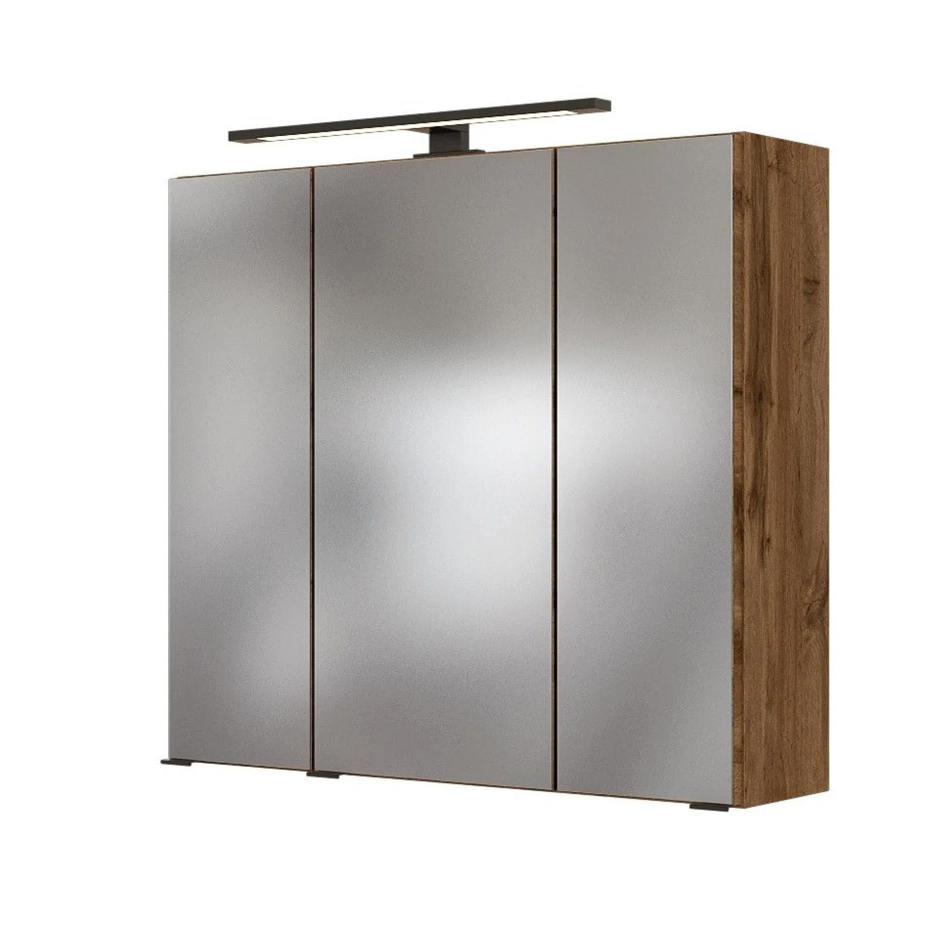 Spiegelschrank Dusan 70cm mit 3 Türen - Eiche wotan