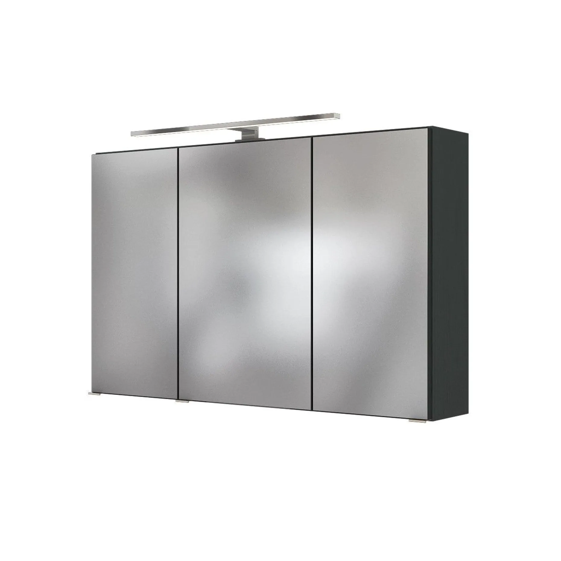Spiegelschrank Florent 120cm mit 3 Türen und LED-Beleuchtung - graphit