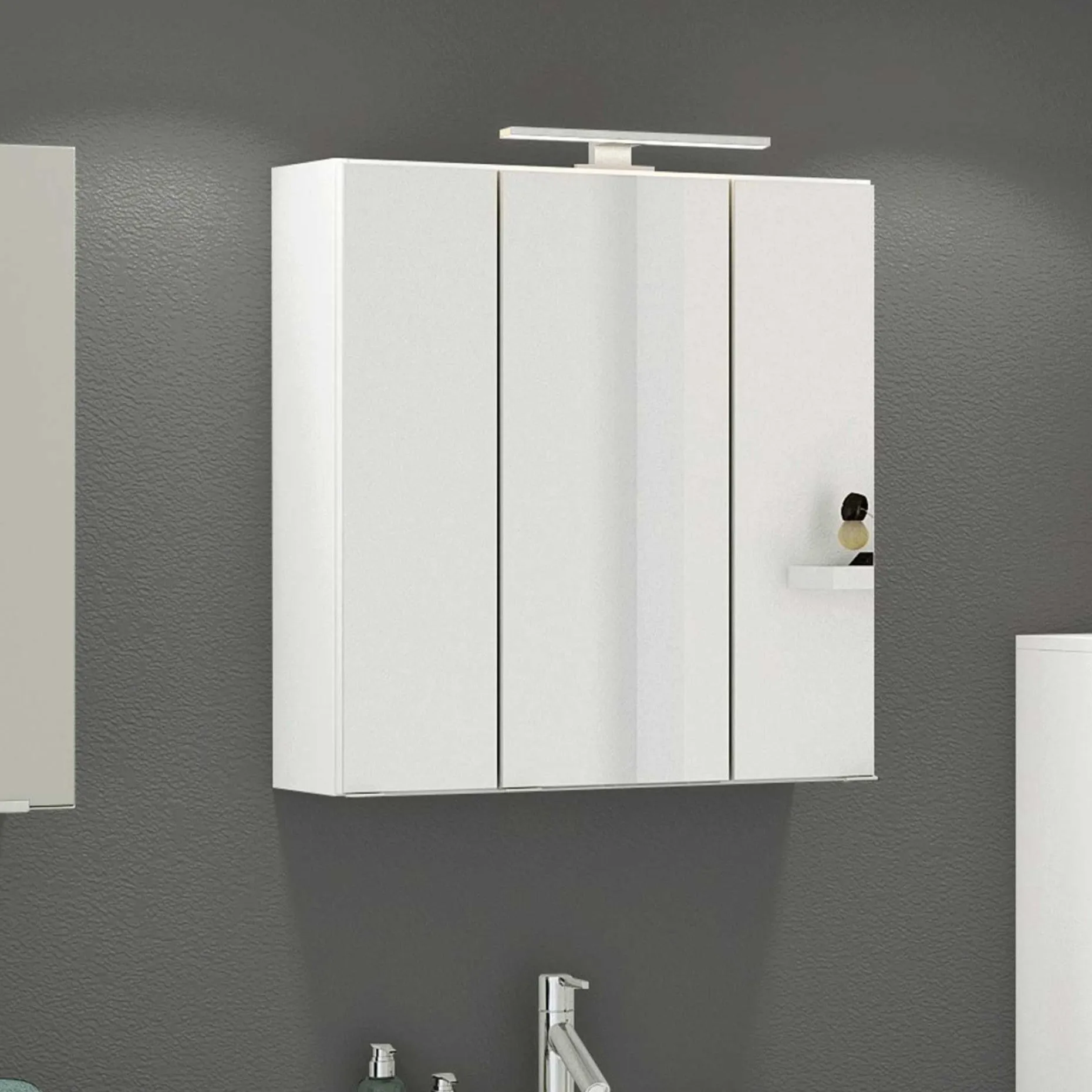 Spiegelschrank Hansen 60cm 3 Türen - weiß