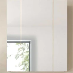Spiegelschrank Ice Xonox - matt schwarz/Nox Eiche - 60x70x18 cm