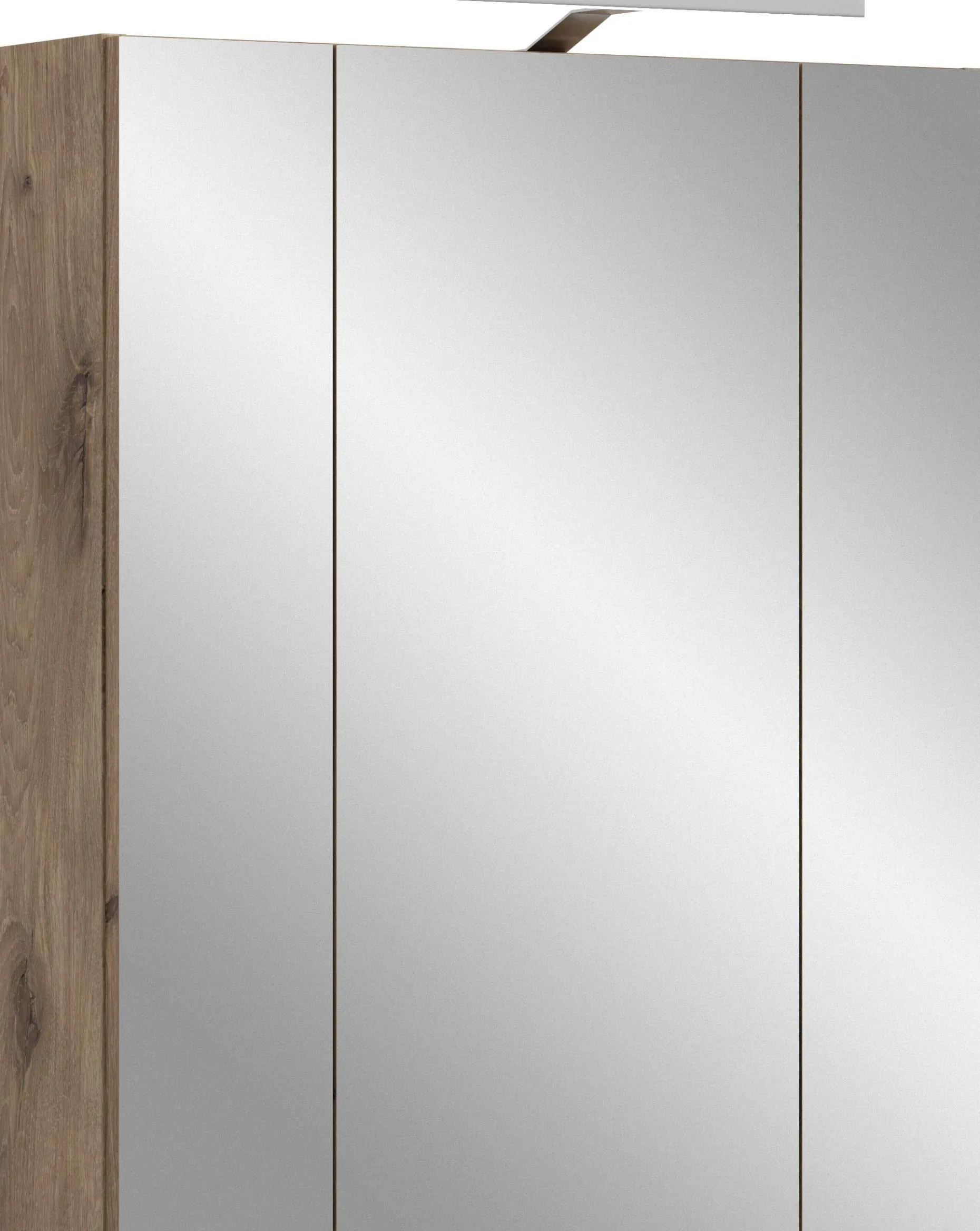 Spiegelschrank Ice Xonox - mattschwarz/Nox Oak - 60x70x18 cm