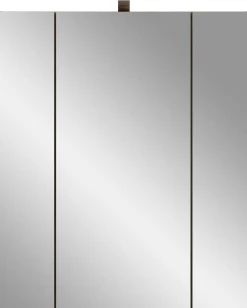 Spiegelschrank Ice Xonox - mattschwarz/Nox Oak - 60x70x18 cm