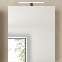 Spiegelschrank Ice Xonox - mattschwarz/Nox Oak - 60x70x18 cm