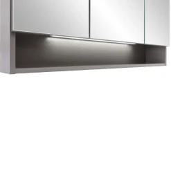 Spiegelschrank Karan 60cm 3 Türen mit Beleuchtung - anthrazit