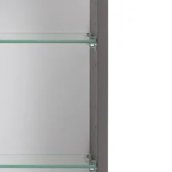 Spiegelschrank Karan 60cm 3 Türen mit Beleuchtung - anthrazit