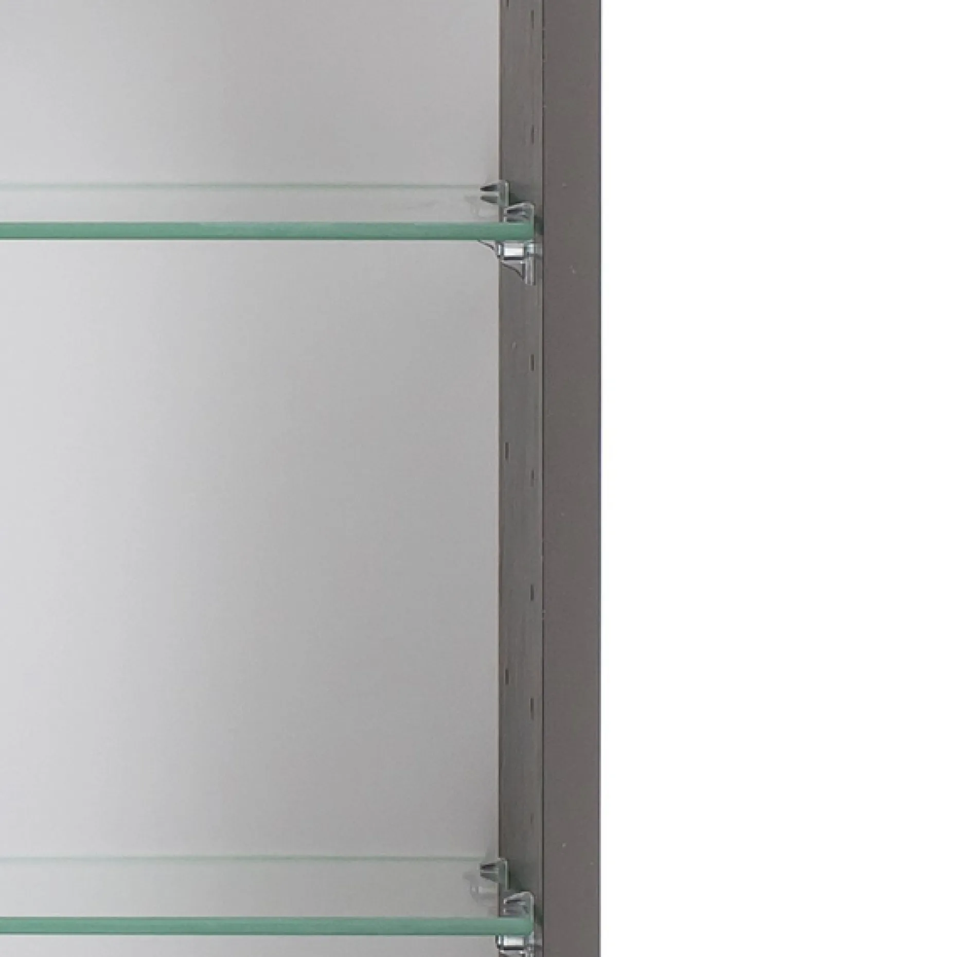 Spiegelschrank Karan 60cm 3 Türen mit Beleuchtung - anthrazit