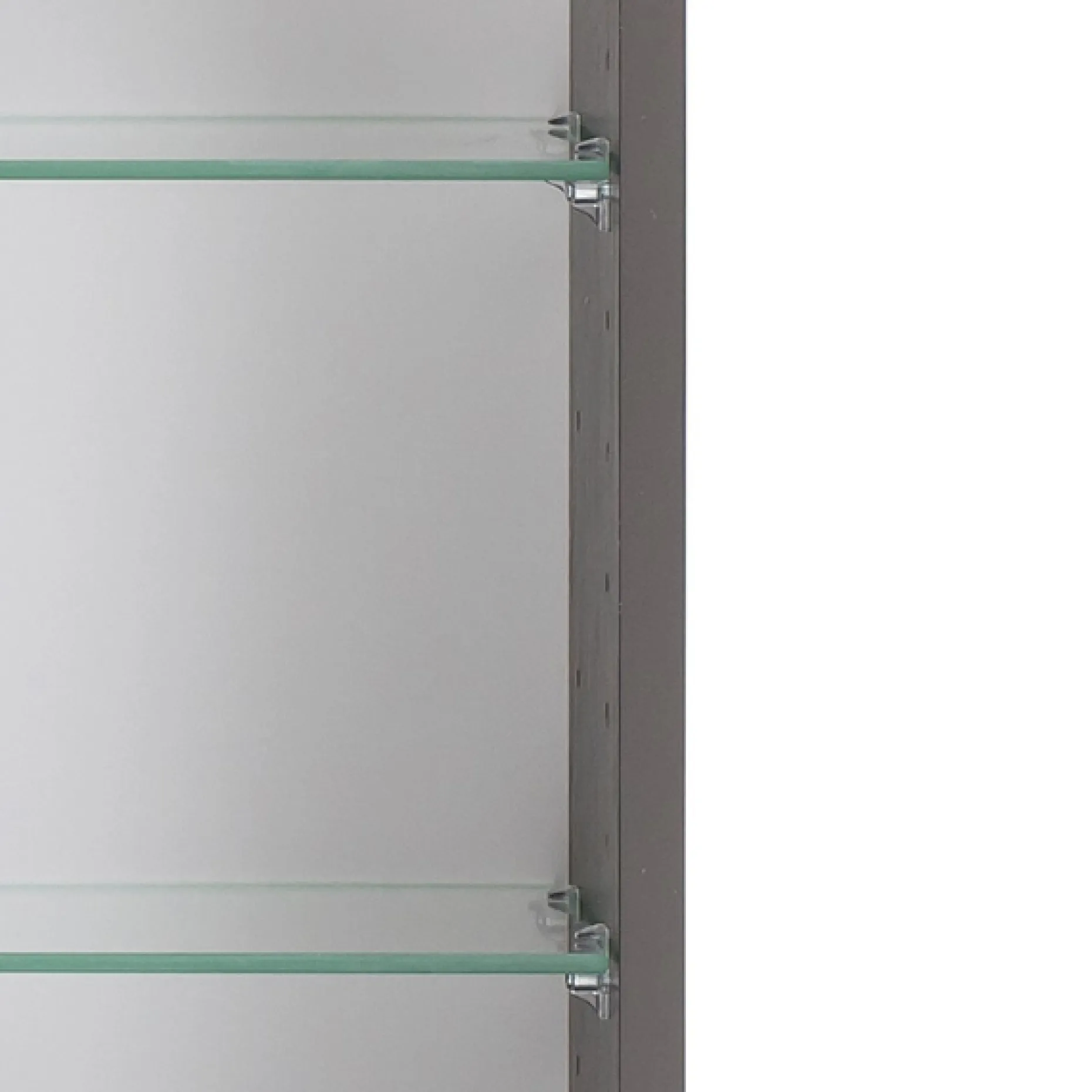 Spiegelschrank Karan 120cm 3 Türen mit Beleuchtung - anthrazit