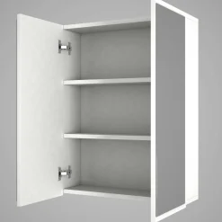Spiegelschrank Kayla - 60x17x77cm - 2 Türen - weiß