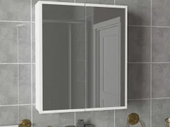 Spiegelschrank Kayla - 60x17x77cm - 2 Türen - weiß