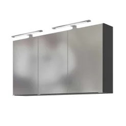 Spiegelschrank Lotuk 120cm 3 Türen - graphitgrau